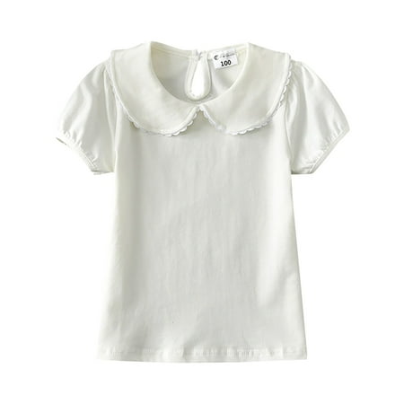 Baby Girls T-Shirts Comfy Solid Color O-Neck Short Sleeve Summer Small Fresh Lace Lapel Years Streetwear Daily Clothes Elegant Tshirts
Baby Girls T-Shirts Comfy Solid Color O-Neck Short Sleeve Summer Small Fresh Lace Lapel Years Streetwear Daily Clothes Elegant Tshirts