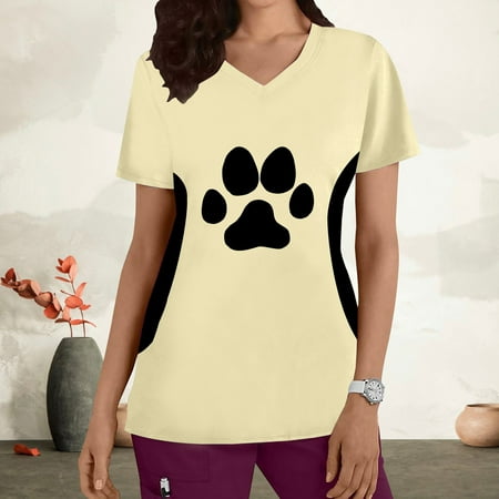 Gaecuw Scrubs for Women Tops With Pockets Blouses Short Sleeve T Shirts Regular Fit Pullover Tees T-Shirts Cat Print Tops V Neck Blouses Casual T Shirts Pullover Tops Summer Tees Tops
Gaecuw Scrubs for Women Tops With Pockets Blouses Short Sleeve T Shirts Regular Fit Pullover Tees T-Shirts Cat Print Tops V Neck Blouses Casual T Shirts Pullover Tops Summer Tees Tops