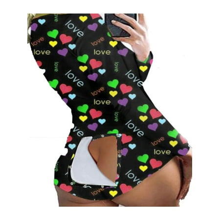 Ma&Baby Women Valentine s Day Pajamas Onesies Butt Flap Long Sleeve V Neck Romper Jumpsuit
Ma&Baby Women Valentine s Day Pajamas Onesies Butt Flap Long Sleeve V Neck Romper Jumpsuit
