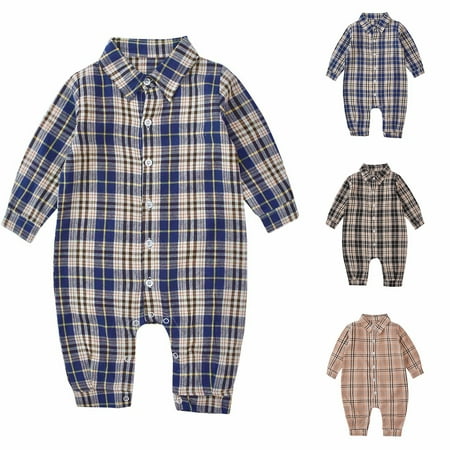 kakina CMSX Toddler Girls Romper Neutral Baby Clothes Plaid Long Sleeve Round Neck Jumpsuit Fall Newborn Coming Home Outfit Romper
kakina CMSX Toddler Girls Romper Neutral Baby Clothes Plaid Long Sleeve Round Neck Jumpsuit Fall Newborn Coming Home Outfit Romper