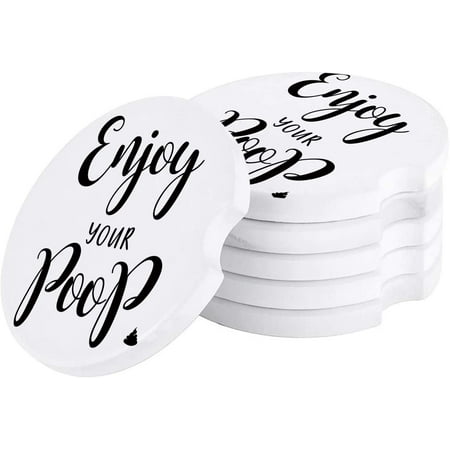 FMSHPON Simple Word Theme Enjoy Your Poop Set of 2 Car Coaster for Drinks Absorbent Ceramic Stone Coasters Cup Mat with Cork Base for Home Kitchen Room Coffee Table Bar Decor
FMSHPON Simple Word Theme Enjoy Your Poop Set of 2 Car Coaster for Drinks Absorbent Ceramic Stone Coasters Cup Mat with Cork Base for Home Kitchen Room Coffee Table Bar Decor