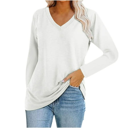 Ziloco Long Sleeve V-Neck Blouses & Shirts Black Corset Top Fashion women V-Neck Long Sleeve T-Shirt Autumn Solid Loose Blouse Tops T-Shirts
Ziloco Long Sleeve V-Neck Blouses & Shirts Black Corset Top Fashion women V-Neck Long Sleeve T-Shirt Autumn Solid Loose Blouse Tops T-Shirts
