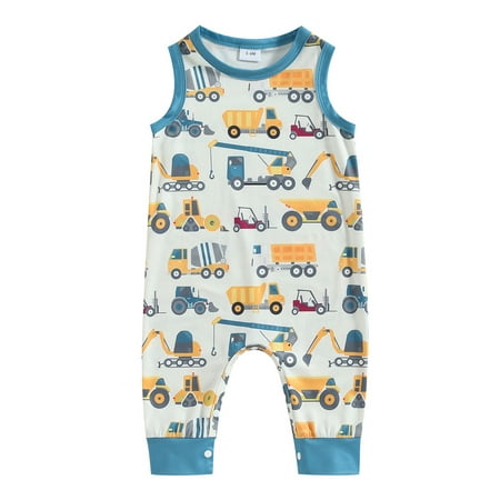 Summer Baby Girl Boy Romper Sleeveless Round Neck Printed Casual One Piece Jumpsuit with Crotch Buttons
Summer Baby Girl Boy Romper Sleeveless Round Neck Printed Casual One Piece Jumpsuit with Crotch Buttons