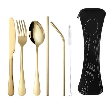 7Pcs Stainless Steel Tableware Portable Silverware Travel/Camping Cutlery Set
7Pcs Stainless Steel Tableware Portable Silverware Travel/Camping Cutlery Set