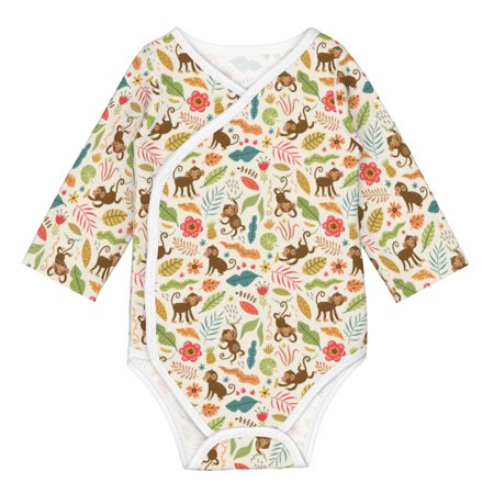 Matuu Monkeys in the Jungle for Baby Long-Sleeve Bodysuit Soft Cotton Comfortable and Breathable Perfect for Newborns and Infants
Matuu Monkeys in the Jungle for Baby Long-Sleeve Bodysuit Soft Cotton Comfortable and Breathable Perfect for Newborns and Infants