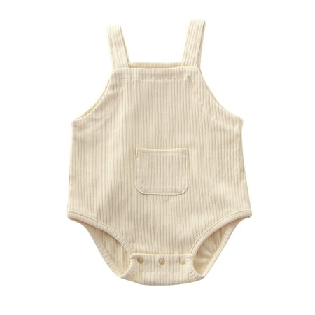 Kovlvoll Baby Boys Girls Clothes Summer Rompers Suspender Sleeveless Newborn Solid Color Short Jumpsuit with Pockets
Kovlvoll Baby Boys Girls Clothes Summer Rompers Suspender Sleeveless Newborn Solid Color Short Jumpsuit with Pockets