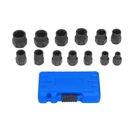 13 Piece Nuts Extractor Set Durable Impact Bolts and Nuts Remover with Storage Case for Remove Damaged Screws
13 Piece Nuts Extractor Set Durable Impact Bolts and Nuts Remover with Storage Case for Remove Damaged Screws
