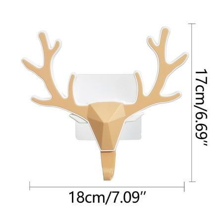 Virmaxy Discount Creative Antler Sticky Hook Coat And Hat Hook Door Porch Wall Decoration Deer Head Hanging Key Rack Free Punch
Virmaxy Discount Creative Antler Sticky Hook Coat And Hat Hook Door Porch Wall Decoration Deer Head Hanging Key Rack Free Punch