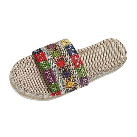 Boho Slide Sandals for Women Girls Dressy Low Wedge Sandal Casual Open Toe Flat Sandals Summer Beach Slip on Sandals Platform Sandals
Boho Slide Sandals for Women Girls Dressy Low Wedge Sandal Casual Open Toe Flat Sandals Summer Beach Slip on Sandals Platform Sandals