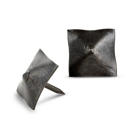 50 Pack - Iron Clavos Decorative Nails Pyramid Head 1 inch - Sealed Unfinished - Decorative Accent for Home Improvement - Farmhouse Shutters Barn Door Furniture Gates Borderland Rustic Hardware
50 Pack - Iron Clavos Decorative Nails Pyramid Head 1 inch - Sealed Unfinished - Decorative Accent for Home Improvement - Farmhouse Shutters Barn Door Furniture Gates Borderland Rustic Hardware