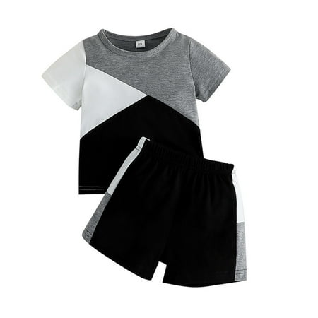Boy Clothes Outfit Set Toddler Boys Short Sleeve Patchwork T Shirt Pullover Tops Shorts Kids Outfits
Boy Clothes Outfit Set Toddler Boys Short Sleeve Patchwork T Shirt Pullover Tops Shorts Kids Outfits