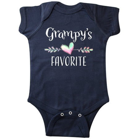 Inktastic Grampys Favorite- Heart Grandchild Gift Baby Boy or Baby Girl Bodysuit