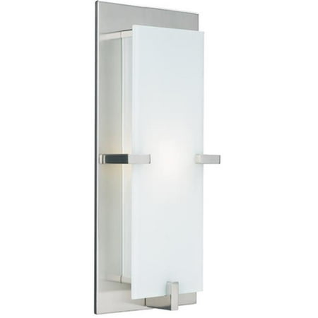 PLC Lighting 909SNLED Polipo 1-Light Sconce Satin Nickel