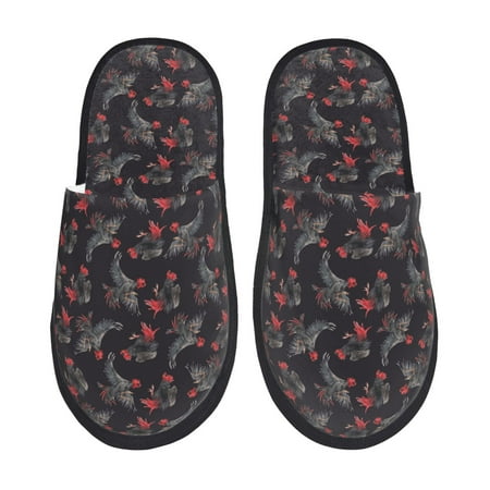 Fuzoiu Black Roosters Print Unisex Furry Slippers Plush Indoor Shoes Trendy House Slippers Anti-Skid EVA Sole House Shoes for Home Office and Travel -Medium
Fuzoiu Black Roosters Print Unisex Furry Slippers Plush Indoor Shoes Trendy House Slippers Anti-Skid EVA Sole House Shoes for Home Office and Travel -Medium