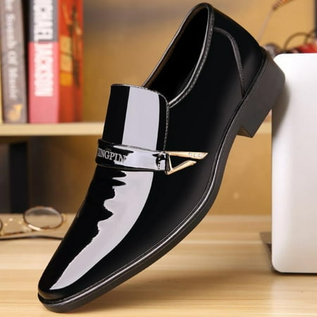 JINZHOUSHCH Bright Men‘s Leather Formal Dress Shoes for Wedding Party and Office Wear with.
JINZHOUSHCH Bright Men‘s Leather Formal Dress Shoes for Wedding Party and Office Wear with.