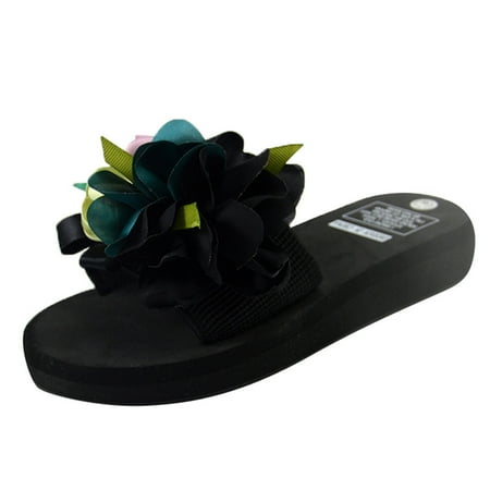 nsendm Womens Slippers Indoor Wedges Beach Shoes Non-slip Summer Women s Flower Bohemian Fit Flops Slippers for Women Black 5
nsendm Womens Slippers Indoor Wedges Beach Shoes Non-slip Summer Women s Flower Bohemian Fit Flops Slippers for Women Black 5
