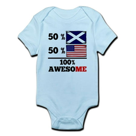 CafePress - Half Scottish Half American Body Suit - Baby Light Bodysuit