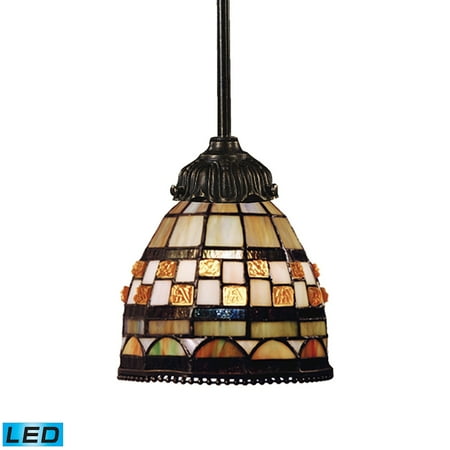 Mix-N-Match 1-Light Mini Pendant in Tiffany Bronze with Tiffany Style Glass - Includes LED Bulb
Mix-N-Match 1-Light Mini Pendant in Tiffany Bronze with Tiffany Style Glass - Includes LED Bulb
