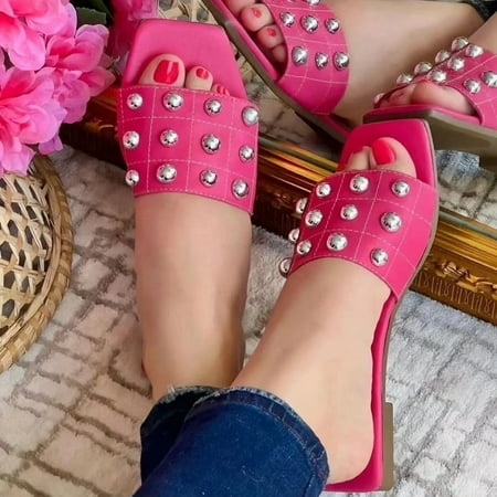 PEASKJP Platform Flip Flops for Women Women Fashion Simple Solid Comfortable Square Toe Summer Sandals Slippers Thong Strappy Summer Shoes Hot Pink 8
PEASKJP Platform Flip Flops for Women Women Fashion Simple Solid Comfortable Square Toe Summer Sandals Slippers Thong Strappy Summer Shoes Hot Pink 8