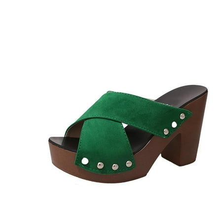 Penkiiy New Fish Mouth Cross Straps High-heeled Thick-heeled Thick-soled Comfortable Women s Sandals
Penkiiy New Fish Mouth Cross Straps High-heeled Thick-heeled Thick-soled Comfortable Women s Sandals