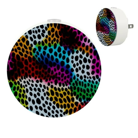 LED Night Light Lamp with Smart Sensor Dusk to Dawn Sensor 2-Pack for Bedroom Bathroom Hallway White 0.5W Plug-in Colorful Leopard Print Modern Art
LED Night Light Lamp with Smart Sensor Dusk to Dawn Sensor 2-Pack for Bedroom Bathroom Hallway White 0.5W Plug-in Colorful Leopard Print Modern Art