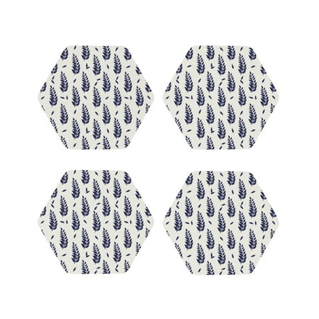 Leather Coasters Set of 4 - blue leaves Lightweight Non-Slip Drink Coasters for Desk Anti-Scalding Desk Cup Coasters for Office Table Decor Hexagon
Leather Coasters Set of 4 - blue leaves Lightweight Non-Slip Drink Coasters for Desk Anti-Scalding Desk Cup Coasters for Office Table Decor Hexagon