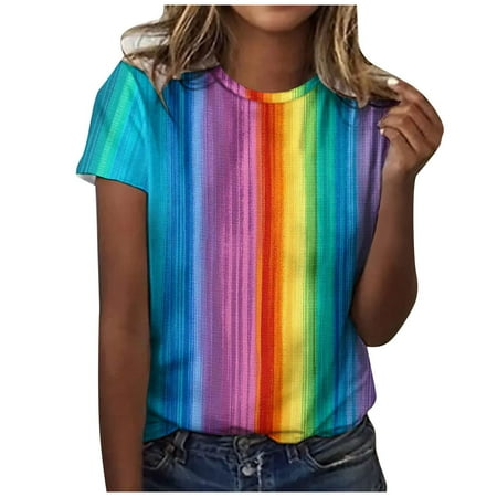 Simplmasygenix Women Tops Summer Clearance Fashion Women s Round Neck Printing Shirt Tees Short Sleeve Summer T Shirt Tops Blouse
Simplmasygenix Women Tops Summer Clearance Fashion Women s Round Neck Printing Shirt Tees Short Sleeve Summer T Shirt Tops Blouse