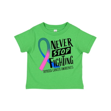Inktastic Never Stop Fighting Thyroid Cancer Awareness Ribbon Gift Toddler Boy or Toddler Girl T-Shirt
Inktastic Never Stop Fighting Thyroid Cancer Awareness Ribbon Gift Toddler Boy or Toddler Girl T-Shirt