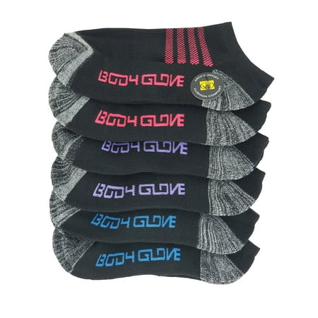 Body Glove Ladies Low Cut Socks Color Black-Multi Sock Size: 9-11 Shoe Size: 4-10 Pack of 6 Pairs
Body Glove Ladies Low Cut Socks Color Black-Multi Sock Size: 9-11 Shoe Size: 4-10 Pack of 6 Pairs
