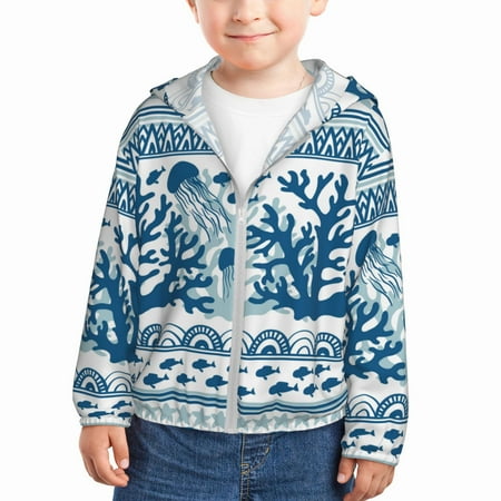 Sun Hoodie for Kids Sea Underwater Jellyfish Long Sleeve Swim Fishing Shirts Sun Protection Zip Up Jacket Clothing Athletic Hoodie
Sun Hoodie for Kids Sea Underwater Jellyfish Long Sleeve Swim Fishing Shirts Sun Protection Zip Up Jacket Clothing Athletic Hoodie
