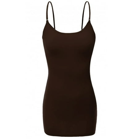 Ola Mari Women s Junior and Plus Size Adjustable Spaghetti Strap Solid Camisole Tank Top Brown Small
Ola Mari Women s Junior and Plus Size Adjustable Spaghetti Strap Solid Camisole Tank Top Brown Small