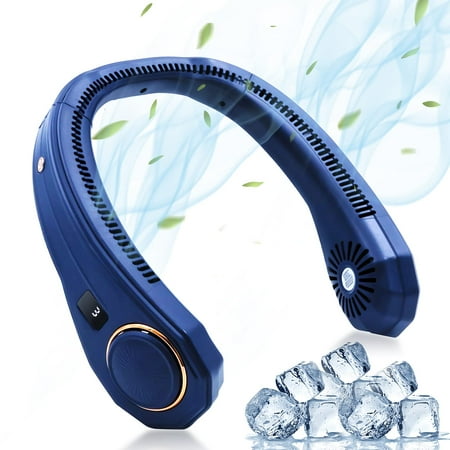 Portable Neck Fan Hands Free Bladeless Neck Fan Personal Summer Cooling Neck Fan 3 Speeds 4000mAh Rechargeable Neck Fan with LED Display - (Blue)
Portable Neck Fan Hands Free Bladeless Neck Fan Personal Summer Cooling Neck Fan 3 Speeds 4000mAh Rechargeable Neck Fan with LED Display - (Blue)