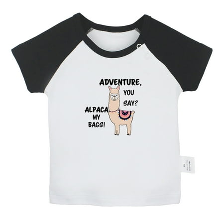 Adventure You Say Alpaca my bags Funny T shirt For Baby Newborn Babies T-shirts Infant Tops 0-24M Kids Graphic Tees Clothing (Short Black Raglan T-shirt 12-18 Months)
Adventure You Say Alpaca my bags Funny T shirt For Baby Newborn Babies T-shirts Infant Tops 0-24M Kids Graphic Tees Clothing (Short Black Raglan T-shirt 12-18 Months)