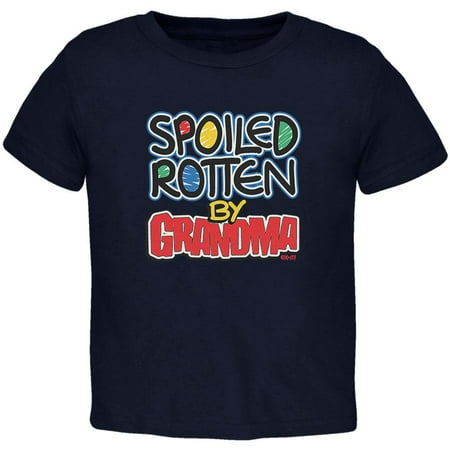 Spoiled Rotten By Grandma Toddler T Shirt Navy 2T