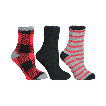 Steve madden women s assorted cozy socks 3-pack