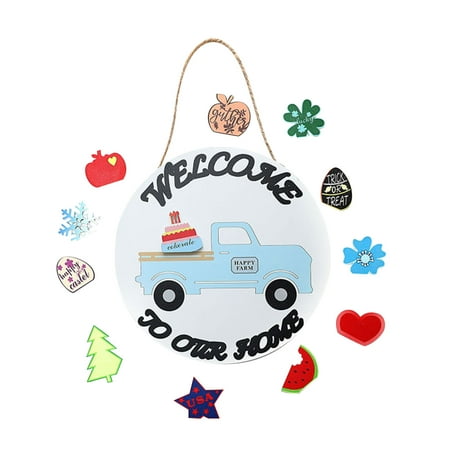 Naioewe Room Decor Door Hanging Decor Garland Hanging Hanging DIY Fashionhanging Wooden Door Home Decor