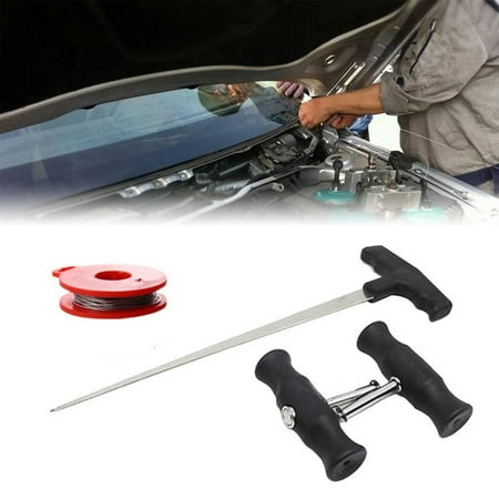 4Pcs Car Windshield Remover Tool With Nonslip T Handle Threader Steel Wire
