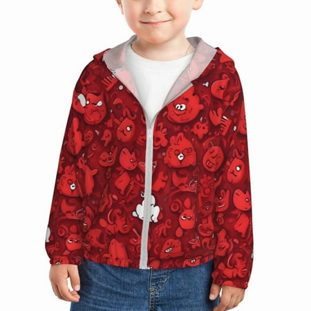 Gaeub Playful Red Cartoon Faces Print Athletic Sun Protection Hoodie for Kids Long Sleeve Outdoor UV Shirt Running Fishing Top for Boys Girls-18 Months
Gaeub Playful Red Cartoon Faces Print Athletic Sun Protection Hoodie for Kids Long Sleeve Outdoor UV Shirt Running Fishing Top for Boys Girls-18 Months