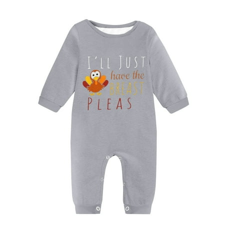 TIREOW Leisure Kids Bodysuits Boy and Girl Romper Fall Winter Long Sleeved Round Neck Letter Printing Thanksgiving Jumpsuit Bodysuit Baby Outfit Daily Outdoor(12-15 Months Grey)
TIREOW Leisure Kids Bodysuits Boy and Girl Romper Fall Winter Long Sleeved Round Neck Letter Printing Thanksgiving Jumpsuit Bodysuit Baby Outfit Daily Outdoor(12-15 Months Grey)