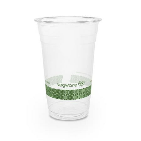 Vegware - R600Y-G - 20 oz PLA Cold Cup