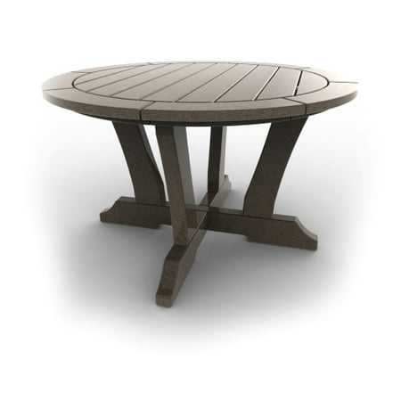Round Patio Table by Malibu Outdoor - Laguna, Weathered Wood - 36\