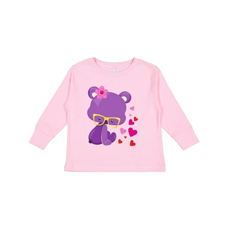 Inktastic Valentine s Day Bear Purple Bear Glasses Hearts Gift Toddler Toddler Girl Long Sleeve T-Shirt
Inktastic Valentine s Day Bear Purple Bear Glasses Hearts Gift Toddler Toddler Girl Long Sleeve T-Shirt