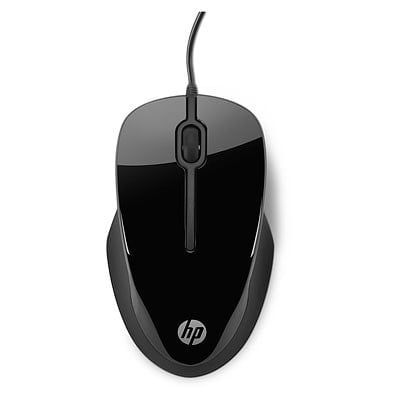 HP X1500 Wired Mouse | Black; Metallic Gray | H4K66AA