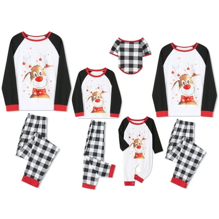 SUNSIOM Christmas Pajamas for Family Matching Family Deer Print Xmas PJs Sets Top Sleepwear Nightwear for Adults Baby Kids Dog
SUNSIOM Christmas Pajamas for Family Matching Family Deer Print Xmas PJs Sets Top Sleepwear Nightwear for Adults Baby Kids Dog