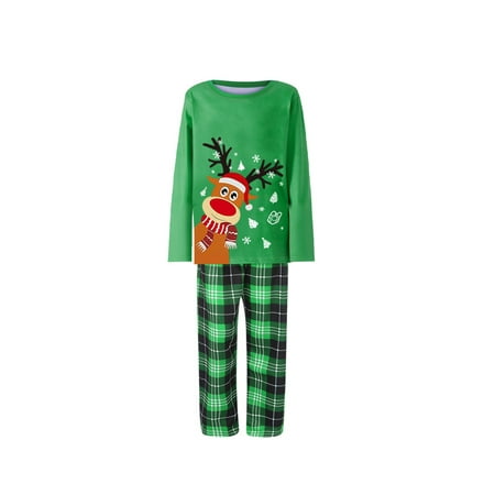 aturustex Christmas Adults Kid Baby Dog Pajamas for Family Long Sleeve Deer Tops + Plaid Pants Set
aturustex Christmas Adults Kid Baby Dog Pajamas for Family Long Sleeve Deer Tops + Plaid Pants Set