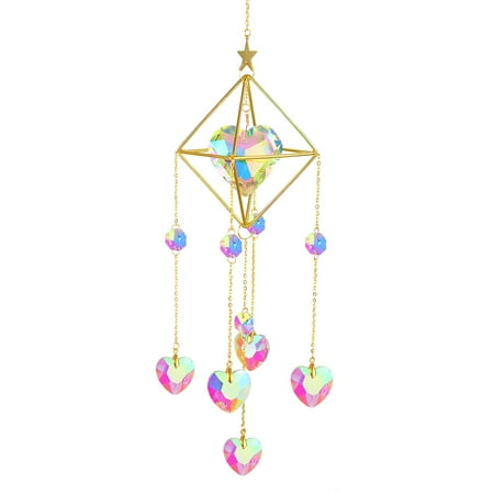 VAKIND Crystal Wind Chimes Ornament Love Pendant Jewelry Garden Home Decor (Fat) 
VAKIND Crystal Wind Chimes Ornament Love Pendant Jewelry Garden Home Decor (Fat)