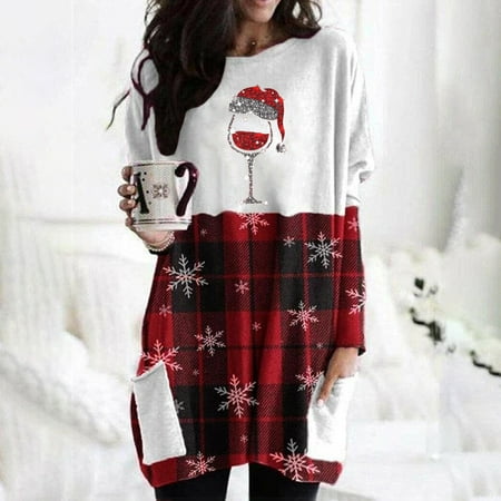 Qepwscx Formal Dresses for Women Wedding Guest Fall Christmas Dresses for Women Elegant Fashion Casual Print Long Sleeve Pocket Crew Neck Contrast Color Top Women s Clothing D
Qepwscx Formal Dresses for Women Wedding Guest Fall Christmas Dresses for Women Elegant Fashion Casual Print Long Sleeve Pocket Crew Neck Contrast Color Top Women s Clothing D
