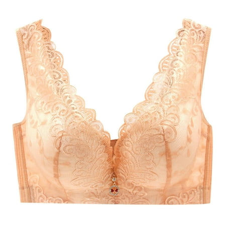 LEEy-World Bras for Women Women Lace Front Button Shaping Cup Adjustable Shoulder Strap L Size Underwire Bra A 46/105C
LEEy-World Bras for Women Women Lace Front Button Shaping Cup Adjustable Shoulder Strap L Size Underwire Bra A 46/105C