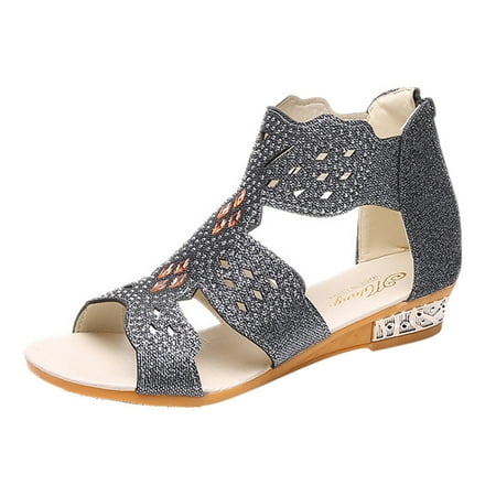 Comfortable Sandals for Women Women s Ladies Fashion Vintage Crystal Outdoor Hollow Out Zip Up Sandals Shoes Pu
Comfortable Sandals for Women Women s Ladies Fashion Vintage Crystal Outdoor Hollow Out Zip Up Sandals Shoes Pu