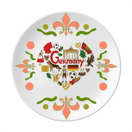 Germany Love Heart Landscap National Flag Flower Ceramics Plate Tableware Dinner Dish
Germany Love Heart Landscap National Flag Flower Ceramics Plate Tableware Dinner Dish